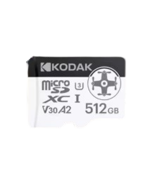Kodak mSD UHS-I U3/V30/A2 Drone KU390 512GB Kodak mSD UHS-I U3/V30/A2 Drone KU390 512GB
